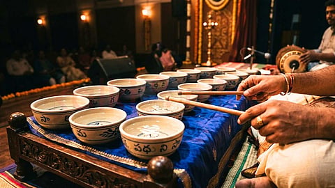 ஜலதரங்கம் இசை - Carnatic Water Bowl Music