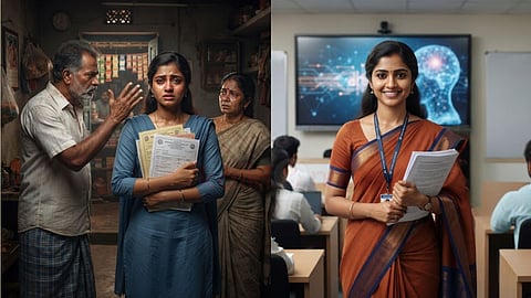 சிறுகதை | Woman with her family 