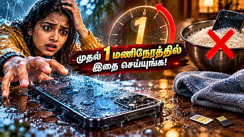 நனைந்த மொபைல் Water damaged phone