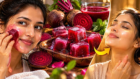 பீட்ரூட் ஐஸ்கட்டி Beetroot ice cube
