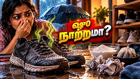 காலணி பராமரிப்பு Shoe drying hacks