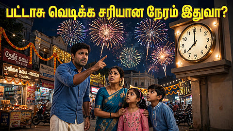 பட்டாசு வெடிக்கும் நேரம்
