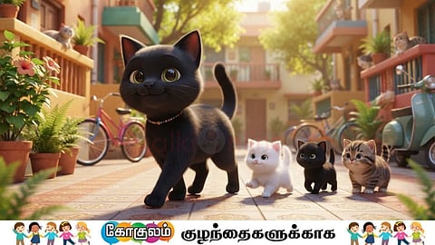 பூனை | Cat and Kittens