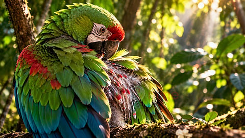 மௌல்டிங் முறை Bird moulting process