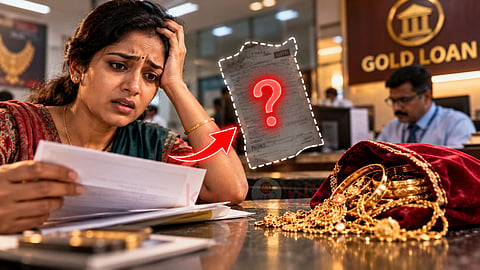 நகை மீட்பு Lost gold loan receipt