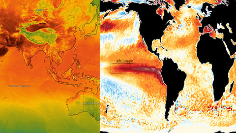 Pacific Ocean temperatures