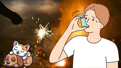 Deepavali Crackers Smoke | பட்டாசு புகை