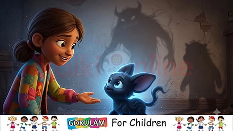 A girl Facing the Infamous Shadow Monster Without Fear