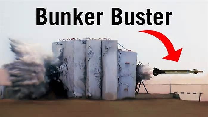 'Bunker Buster'- சர்வதேச பாதுகாப்பு ஆயுதம் - துளையிட்டு வெடிக்கும் ...