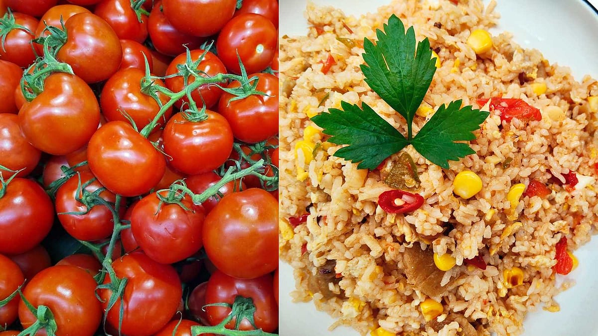 thakkali-satham-recipeசுடச்சுட தக்காளி சாதம்: இந்த முறையில் ...