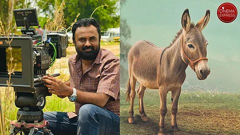Director Siddu Poornachandra with Donkey 