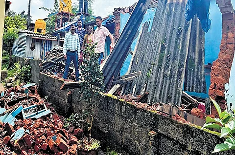 Heavy rainfall continued to lash Kodagu even as normalcy across the district was affected