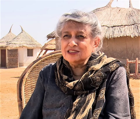 Yasmeen Lari, Pakistan's first female architect. She is best known for her involvement in the intersection of architecture and social justice. Photo/BBC News