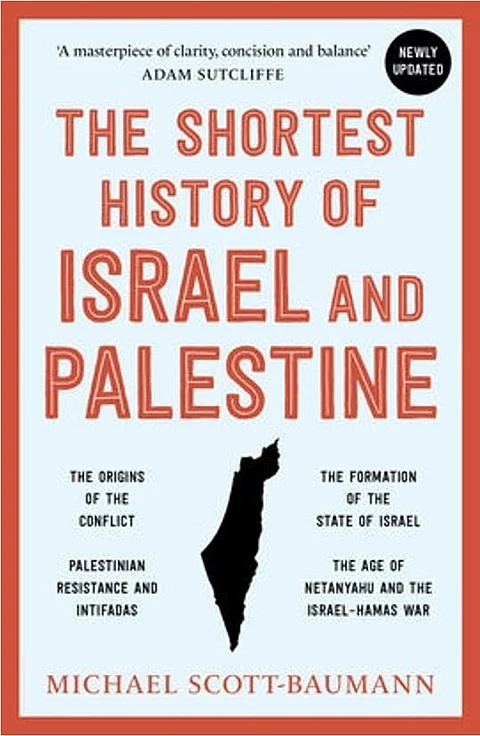 Front cover of the book, "The Shortest History of Israel and Palestine.