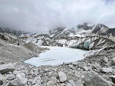 Glaciers and glacial lakes are wetlands which are threatened due to global warming.