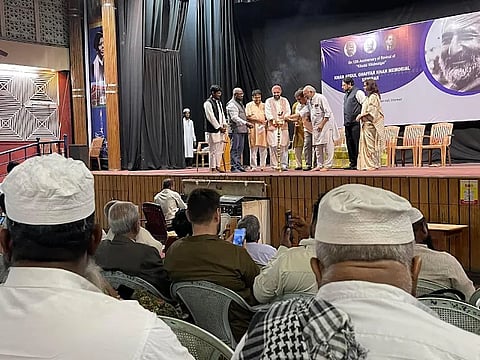 A view of the Khan Abdul Gaffar Khan Memorial seminar in New Delhi.