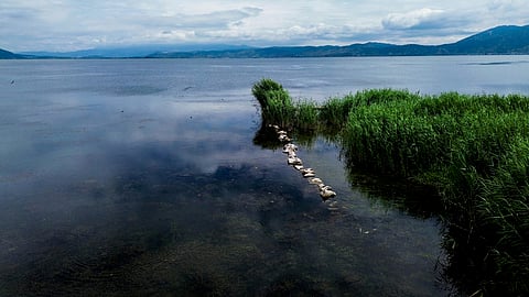 Erhai Lake, Dali, China in July 2023.