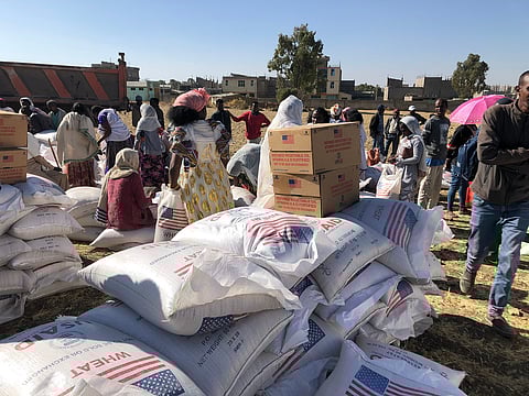 USAID humanitarian aid in Tigray. 