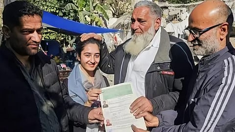 A powerful act of solidarity. A Hindu Dogra man and his daughter donate land to a Muslim neighbour, whose home was demolished in retaliation for his son's journalism. Humanity rises above divides.