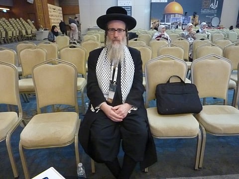 Rabbi Dovid Feldman from New York, USA, is a prominent spokesperson for Neturei Karta, an international anti-Zionist Jewish group.