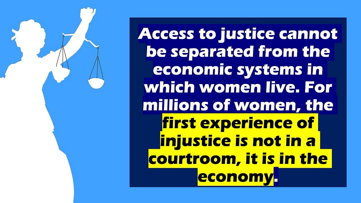 Unjust access to justice for women and girls