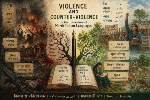 Violence and counter-violence in the Literature of North Indian Languages. Image is representational.