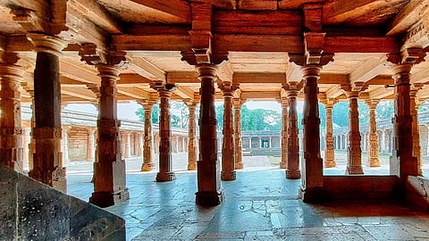 Hindus regard the ASI-protected complex as a temple dedicated to Goddess Vagdevi (Saraswati), while Muslims consider it the site of the Kamal Maula mosque.