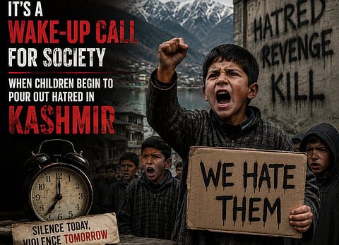 It is a wake up call for the society when the children begin to pour out hatred. Image is representational.