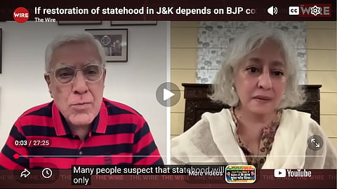 'If Restoration of Statehood in J&K Depends on BJP Coming to Power We Could Wait Hundreds of Years', says Dr Radha Kumar in an interview to veteran journalist Karan Thapar.