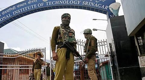 A file photo of the National Institute of Technology, Srinagar, J&K, where students protested against alleged ‘blasphemous posts’ on social media on Thursday, November 30, 2023. 
