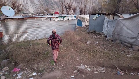 A view of the refugee camp in Muzaffarabad.
