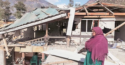 A house, along the Line of Control, destroyed in shelling. Image is representational. (Courtesy: Global Village Space)
