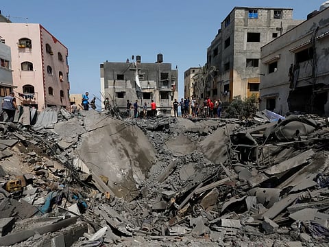 A file photo of Gaza aftr Israeli jets pounded the settlements. Phot/Al Jazeera
