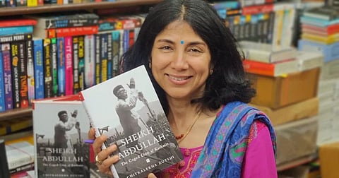 Chitralekha Zutshi with her book
