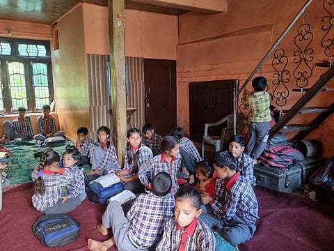 One-room Middle School in village Shirote, a remote area of Kishtwar district in Jammu and Kashmir. Photo/Hakim Singh

