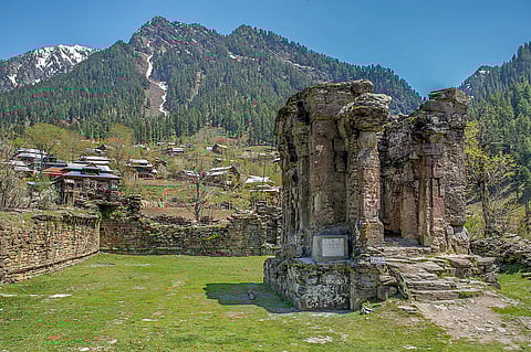Sharada Peeth, is located in the village of Sharda in Pakistan-administered Kashmir. It is situated near the Line of Control which divides Pakistan administered Kashmir from Indian-administered Kashmir. 
