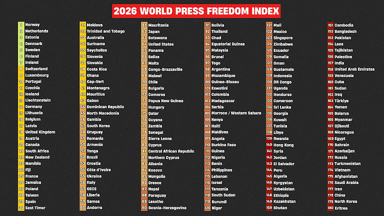 World Press Freedom Hits 25-Year Low in RSF 2026 Index