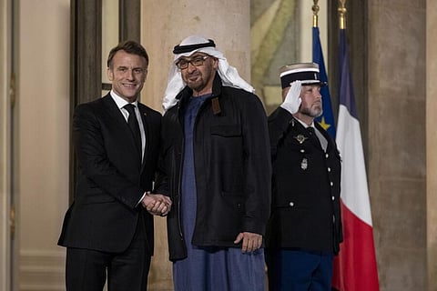 محمد بن زايد وماكرون