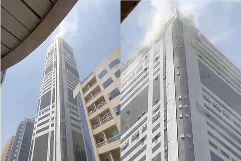 الشارقة: حريق في برج سكني بمنطقة النهدة