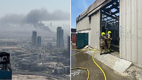 شمل الحريق مستودعين لتخزين البضائع العامة، وصُنف بأنه "متوسط"