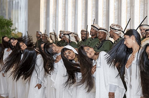 استقبال ترامب برقصة "قلب الشعر".. تعبير عن الترحيب  ورسالة ثقافية