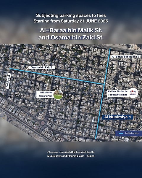 1263 موقفاً جديداً مدفوعاً في عجمان اليوم