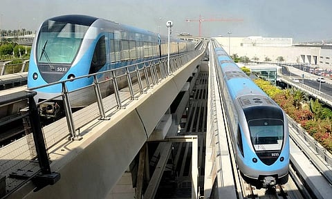 منظر لمحطة مترو الخط الأزرق