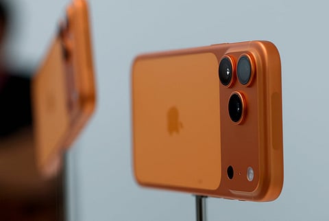 عُرض هاتف آبل آيفون 17 برو الجديد خلال فعالية خاصة في مقر آبل الرئيسي في 9 سبتمبر/أيلول 2025 في كوبرتينو، كاليفورنيا. الصورة: وكالة فرانس برس