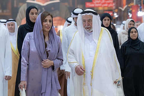 حاكم الشارقة وبدور القاسمي