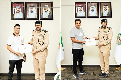 الصور: X/الدفاع المدني في الشارقة