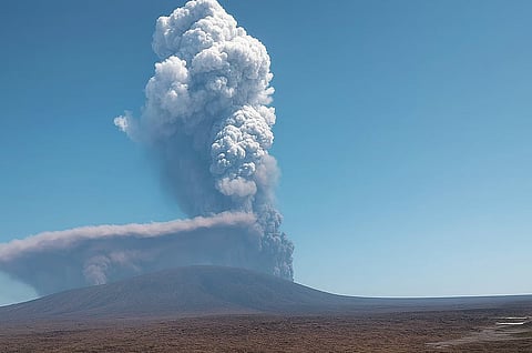 المركز الفلكي يشارك صورًا لتأثير بركان أثيوبيا على الشرق الأوسط