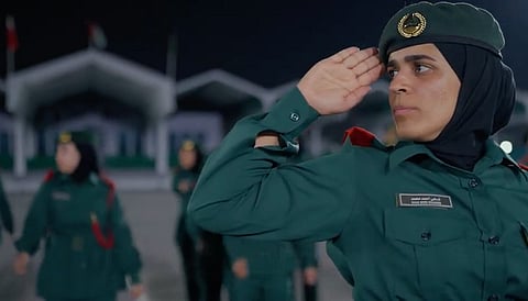 صورة: لقطة شاشة من فيديو شرطة دبي