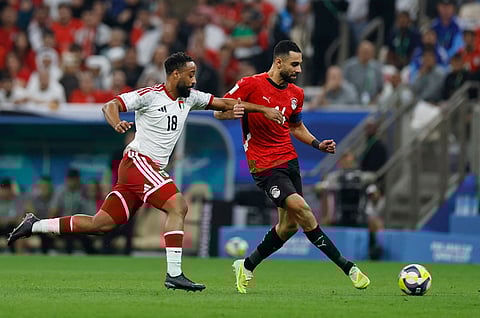 مصر والإمارات يكتفيان بالتعادل الإيجابي في كأس العرب 