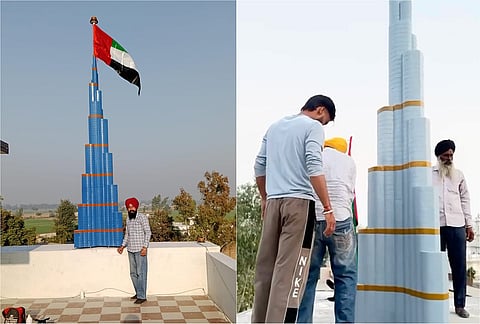 برج خليفة مصغر في جاجراون، البنجاب.